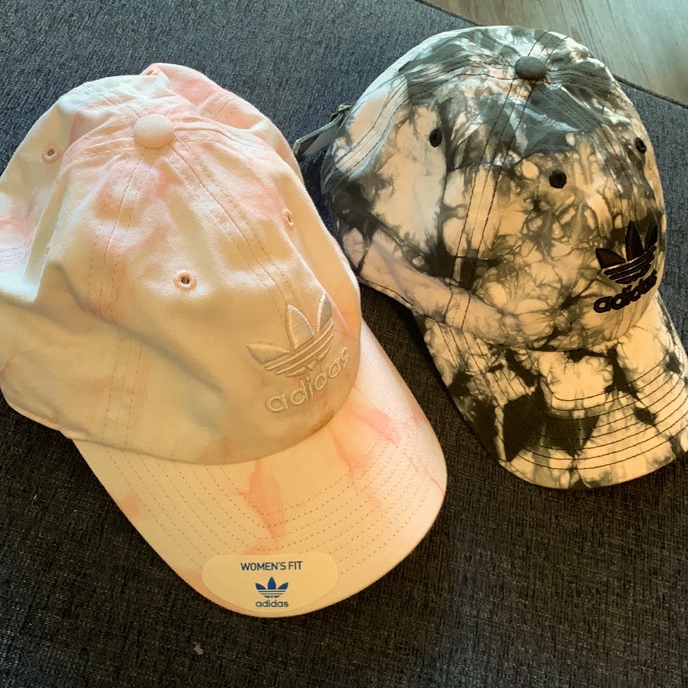 Adidas tie dye hats/New 2 for 60